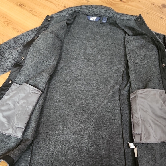 Lands End Gray Shirt Jacket - Picture 8 of 13